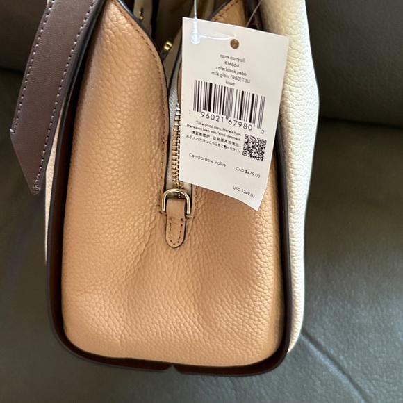 Kate spade colorblock pebbles leather carryall bag with knot - Picture 6 of 12